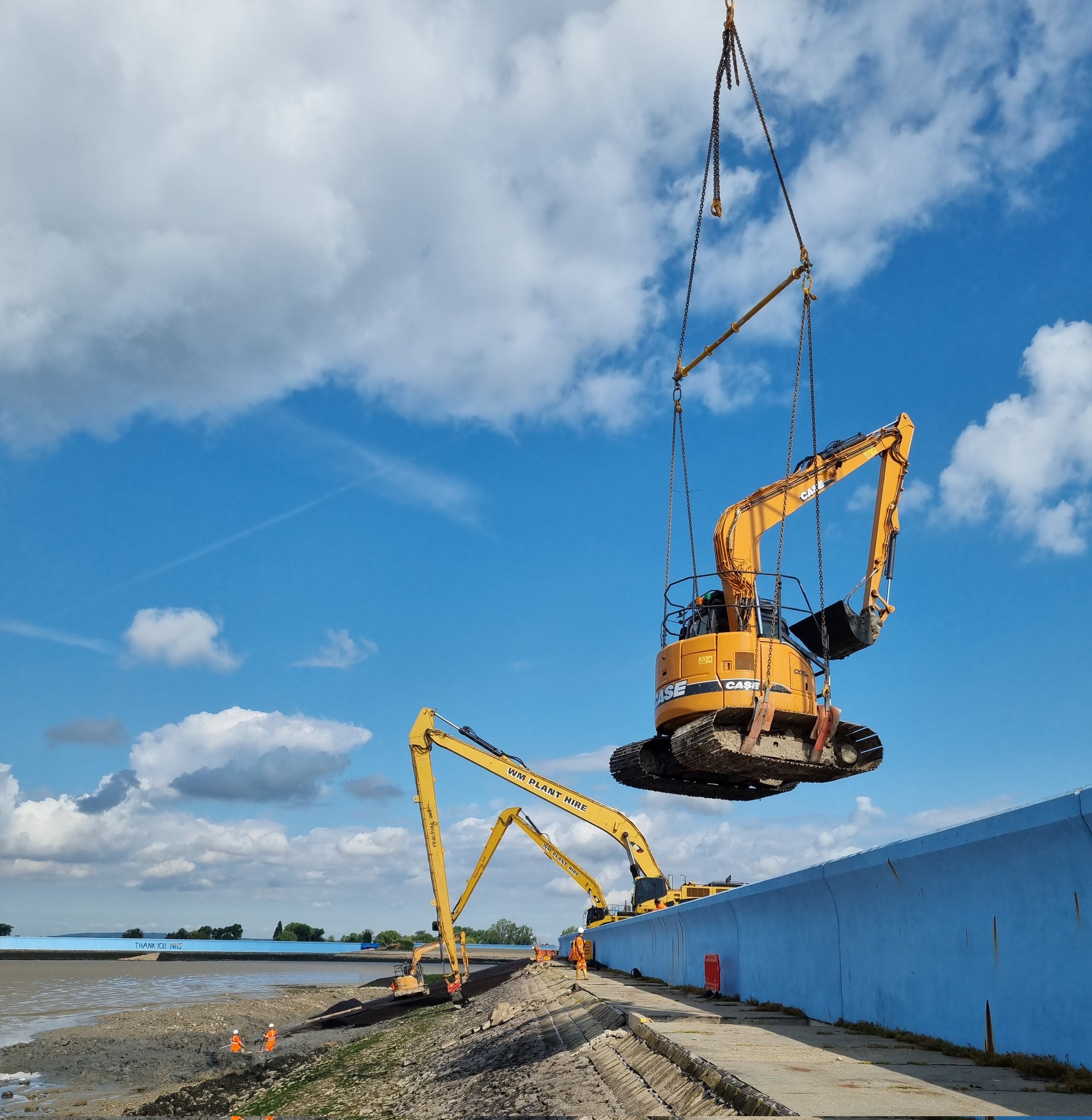 Works progressing on our Canvey Shoreline project.