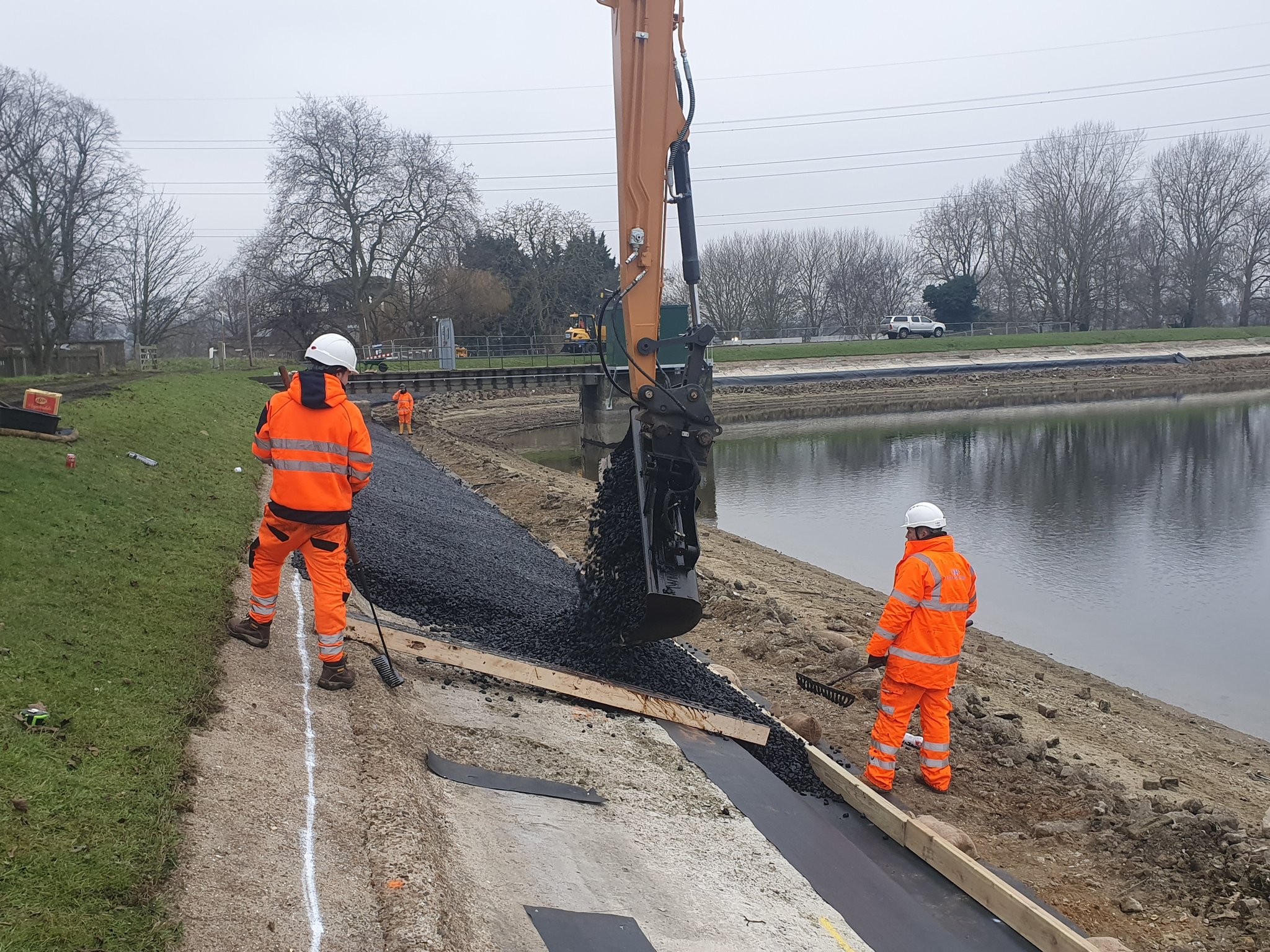 Working on the Walthamstow Reservoirs for Thames Water and Costain